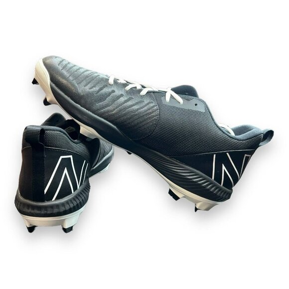 New Balance Men\'s FuelCell 4040 V6 Molded‎ Baseball Shoe | Black/White | Size 14 main image 6